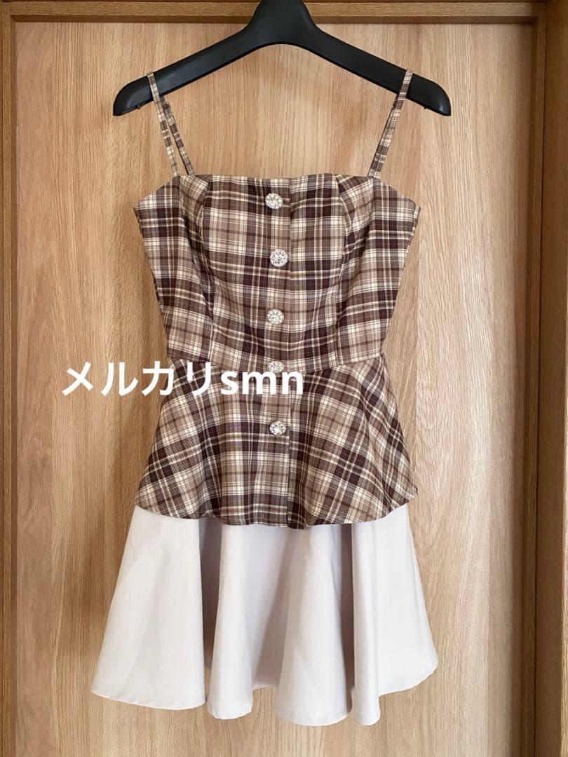 新品　rans フレアドレス　S ブラウン