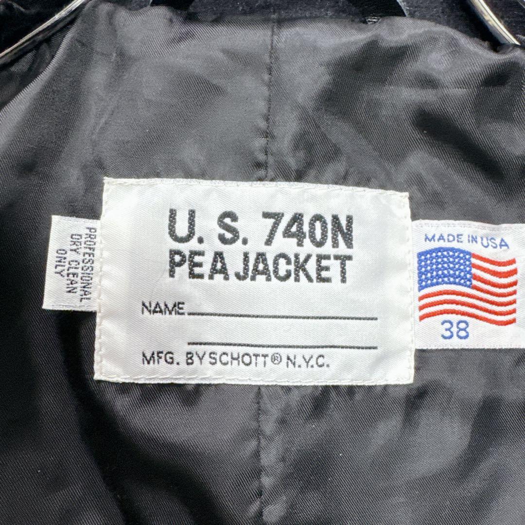 【入手困難】SCHOTT ショット ダブル ピーコート USA ウール 38