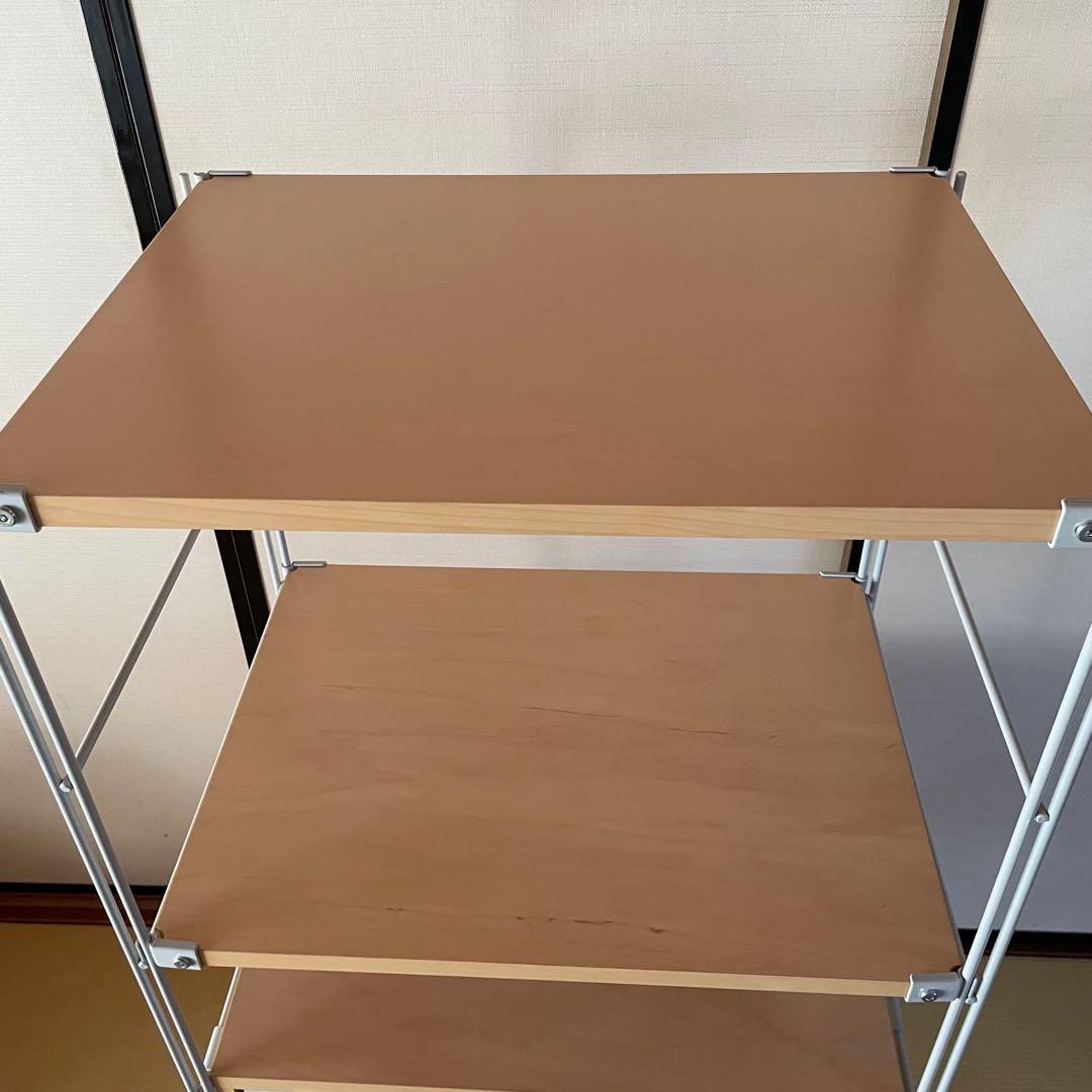 無印良品　スチールユニットシェルフ　ガラス開戸