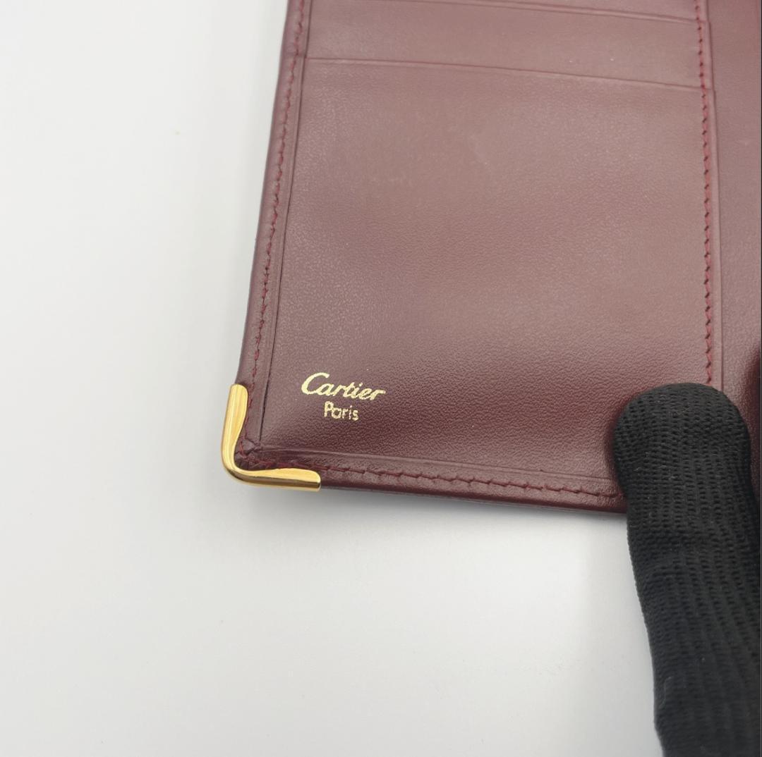 【Cartier（カルティエ）】マストライン 長財布 ボルドー 札入れ