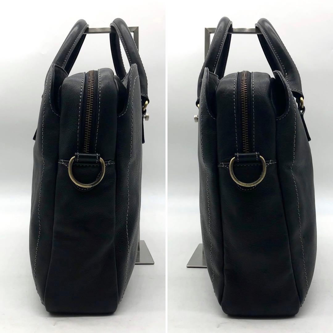 ✨美品✨土屋鞄 ビジネスバッグ 2way プロータ 3室 A4可能 防水レザー