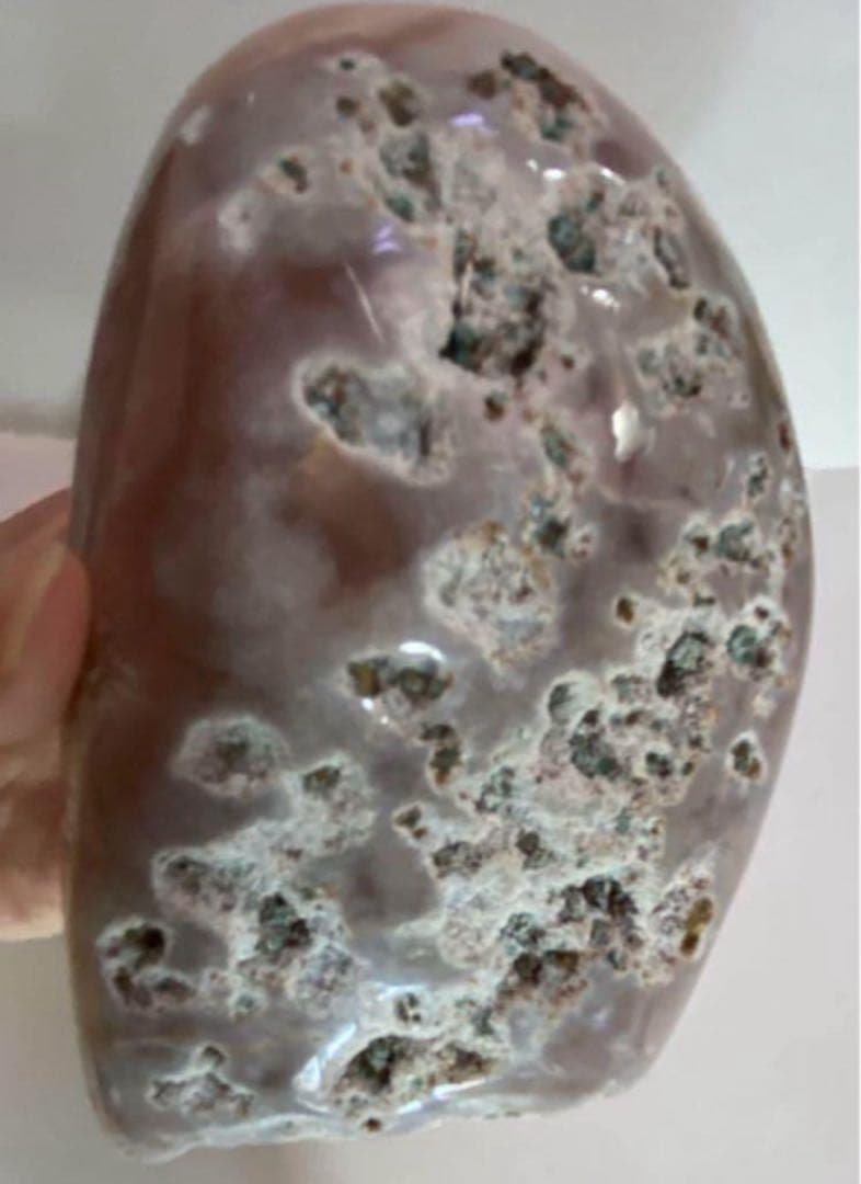 お得　高品質　ピンクアメジスト　原石　ジオード　フラワーアゲート