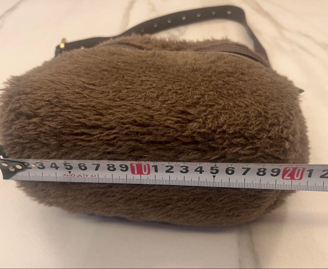 Max Mara テディベア　ブラウンボディバッグ