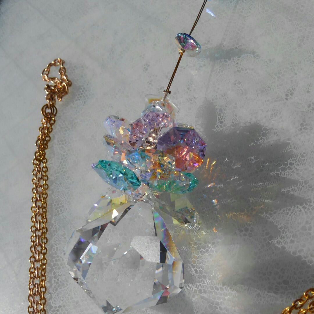 サンキャッチャー♡ハンドメイド「Swarovski✧︎パステルツリー」
