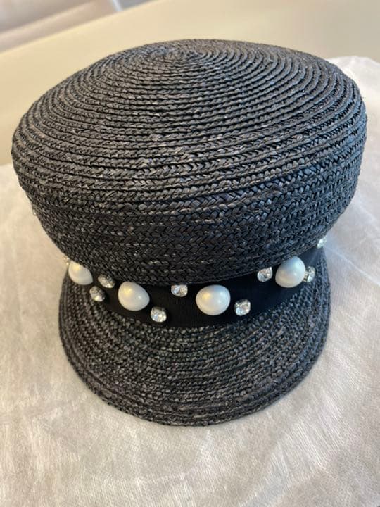 新品未使用★Reneブローシャー掲載ハット★ブラック★キャスケット