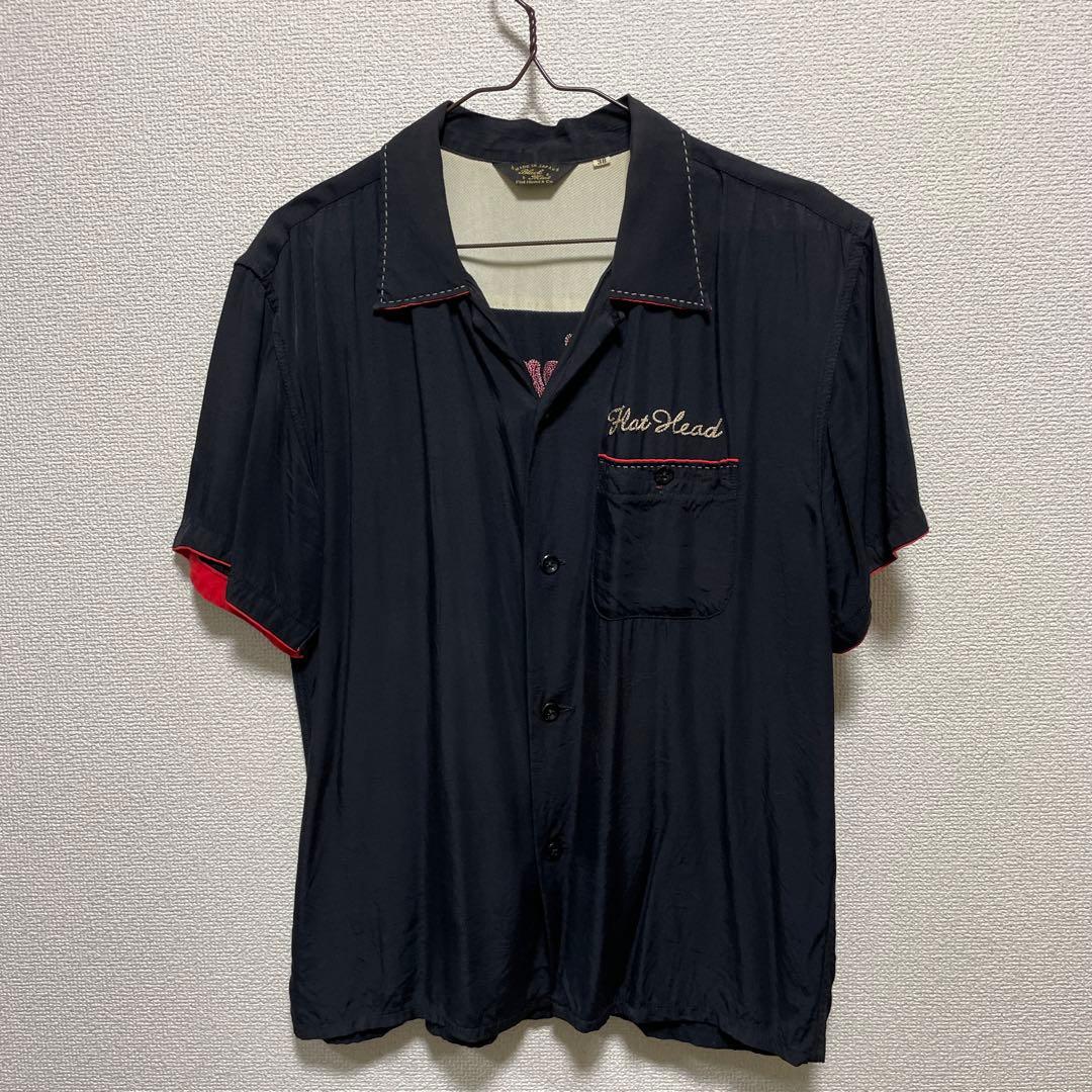 フラットヘッド ボーリングシャツ 38