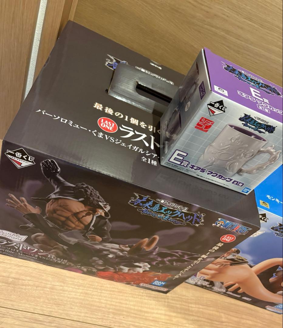 ◼️一番くじ ワンピース3点セット A賞 ラストワン賞 E賞 ルフィ 黄猿