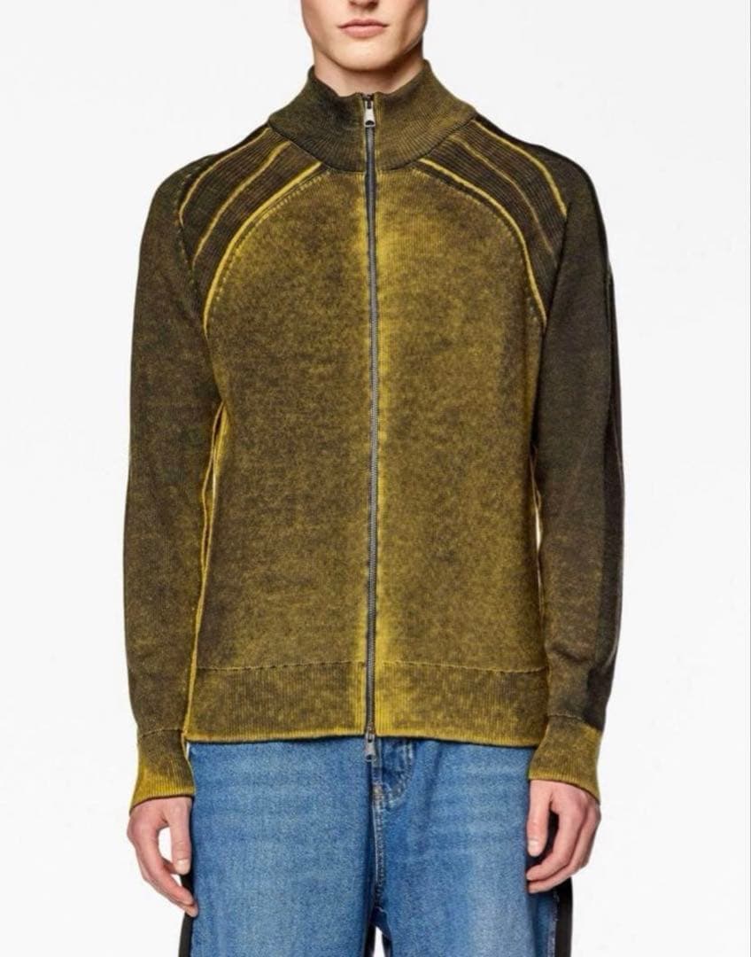 DIESEL ディーゼル K-IRINI ドライバーズニット イエロー