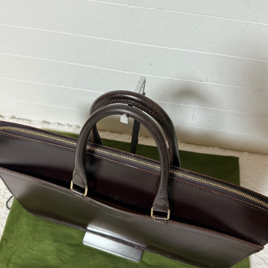 ⭐️未使用級⭐️ GLEN ブリーフケース　ブライドルレザー　ブラウン