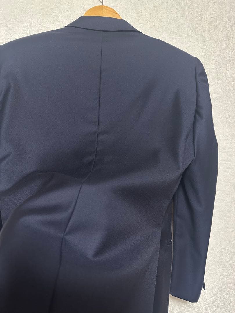 【着用3回極美品】TROJAN ロロピアーナSuper130 A4 濃紺　日本製