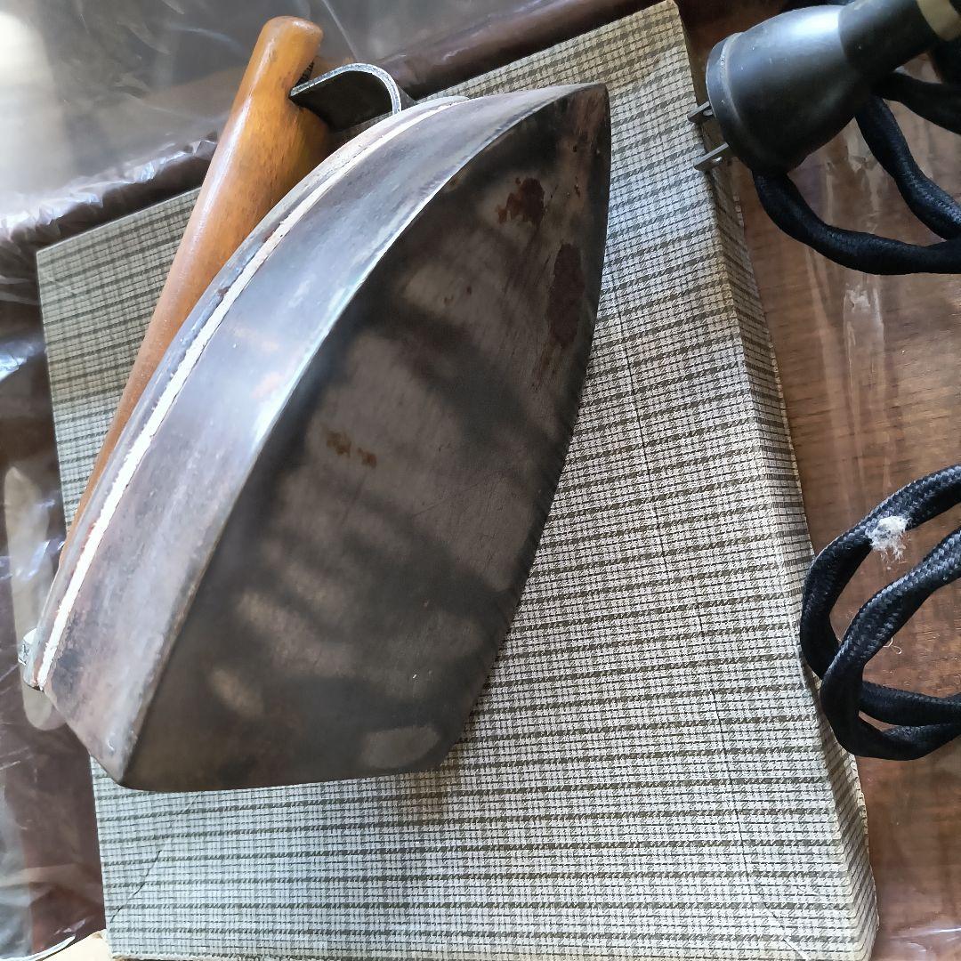 昭和アイロン 木製ハンドル 金属製プレート