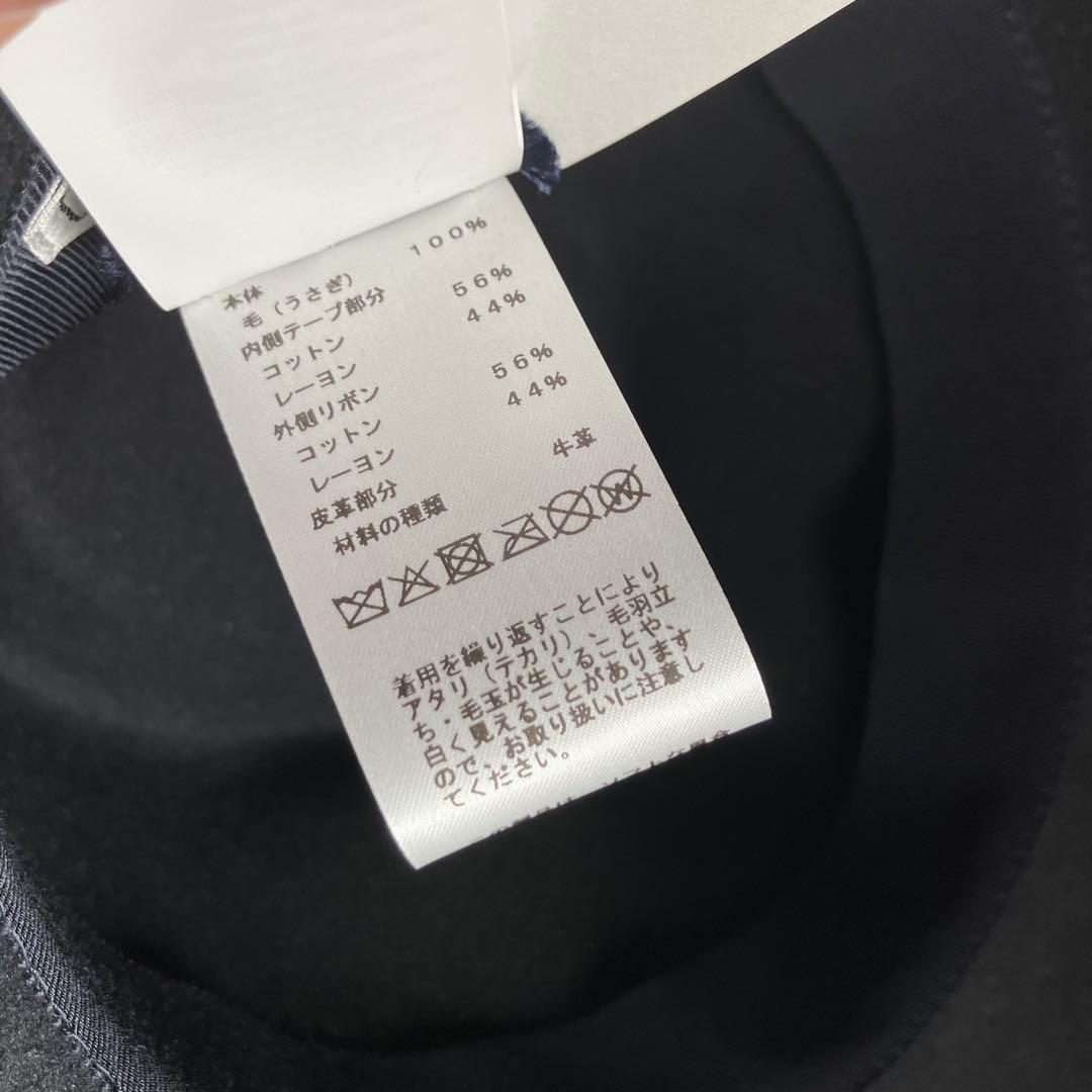 【新品未使用】HERMES フェルトハット 黒