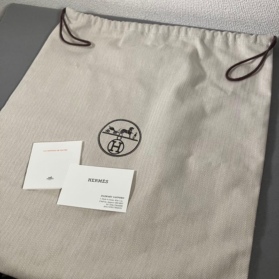 【新品未使用】HERMES フェルトハット 黒