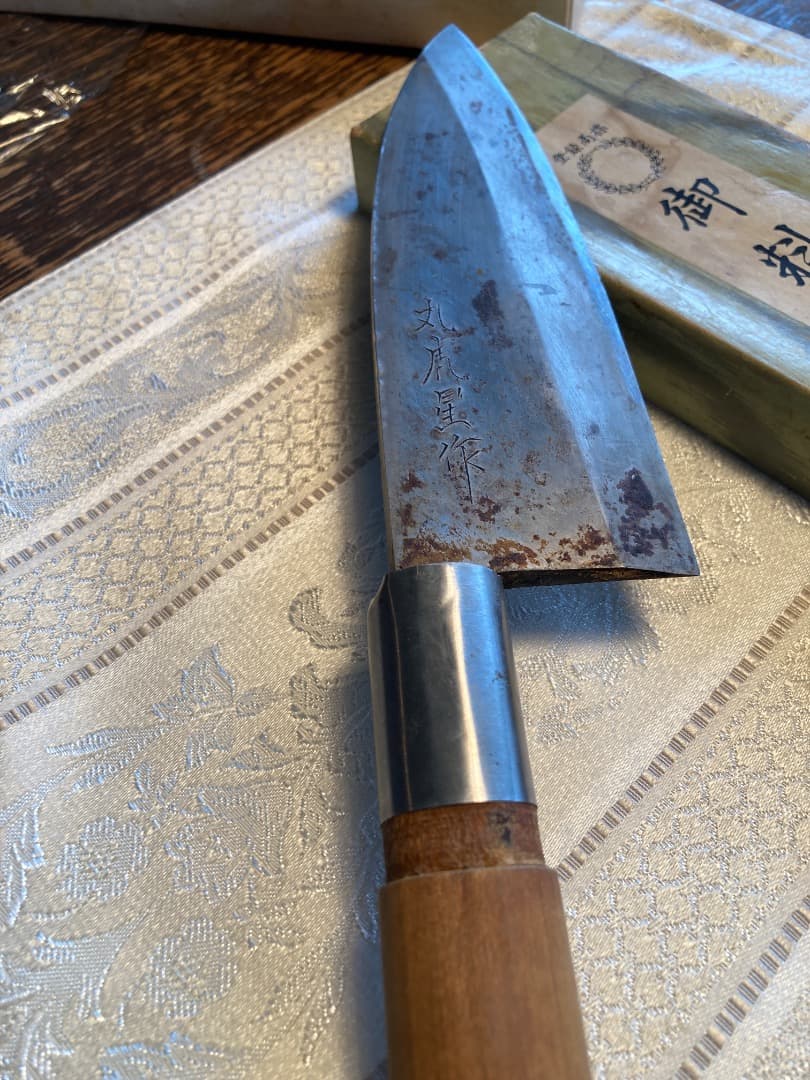 丸虎星作出刃包丁 木製ハンドル