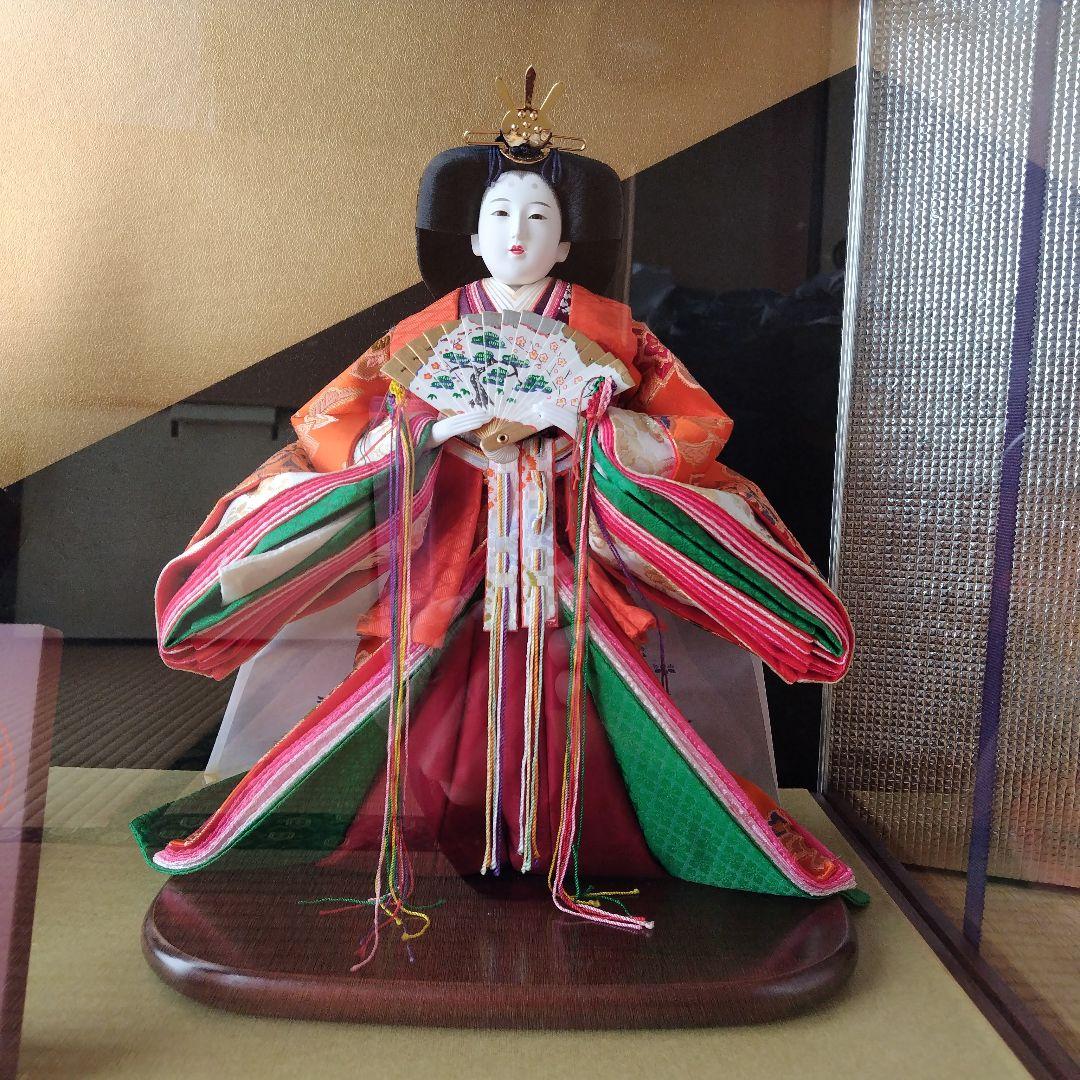 ✾雛人形 立ち雛　ガラスケース入り