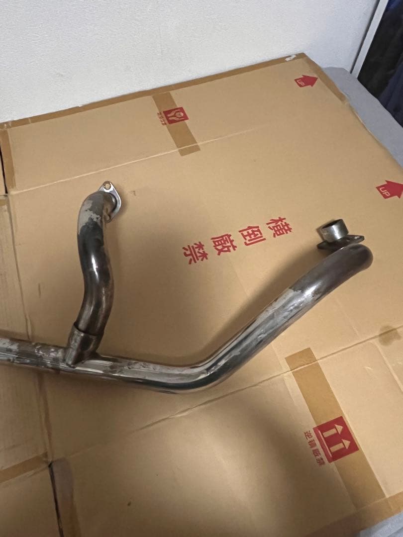 ドラッグスター400 社外マフラー 1本出し