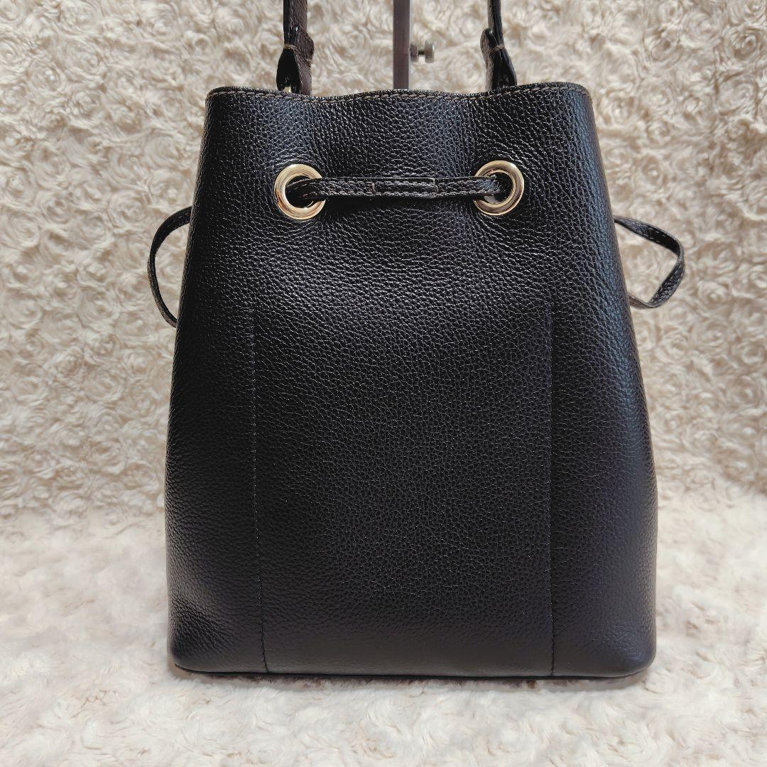 フルラ　コスタンザ　バッグ　ショルダー　ハンド　2way　巾着　黒　ブラック