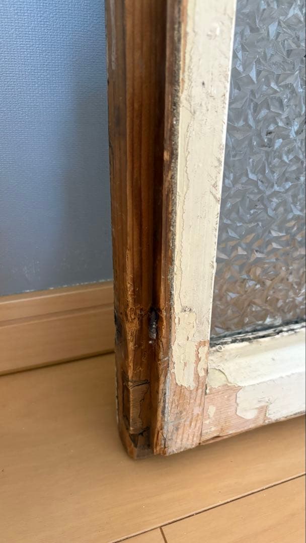 イギリスアンティーク ステンドグラス 窓枠 アンティーク　シャビーシック