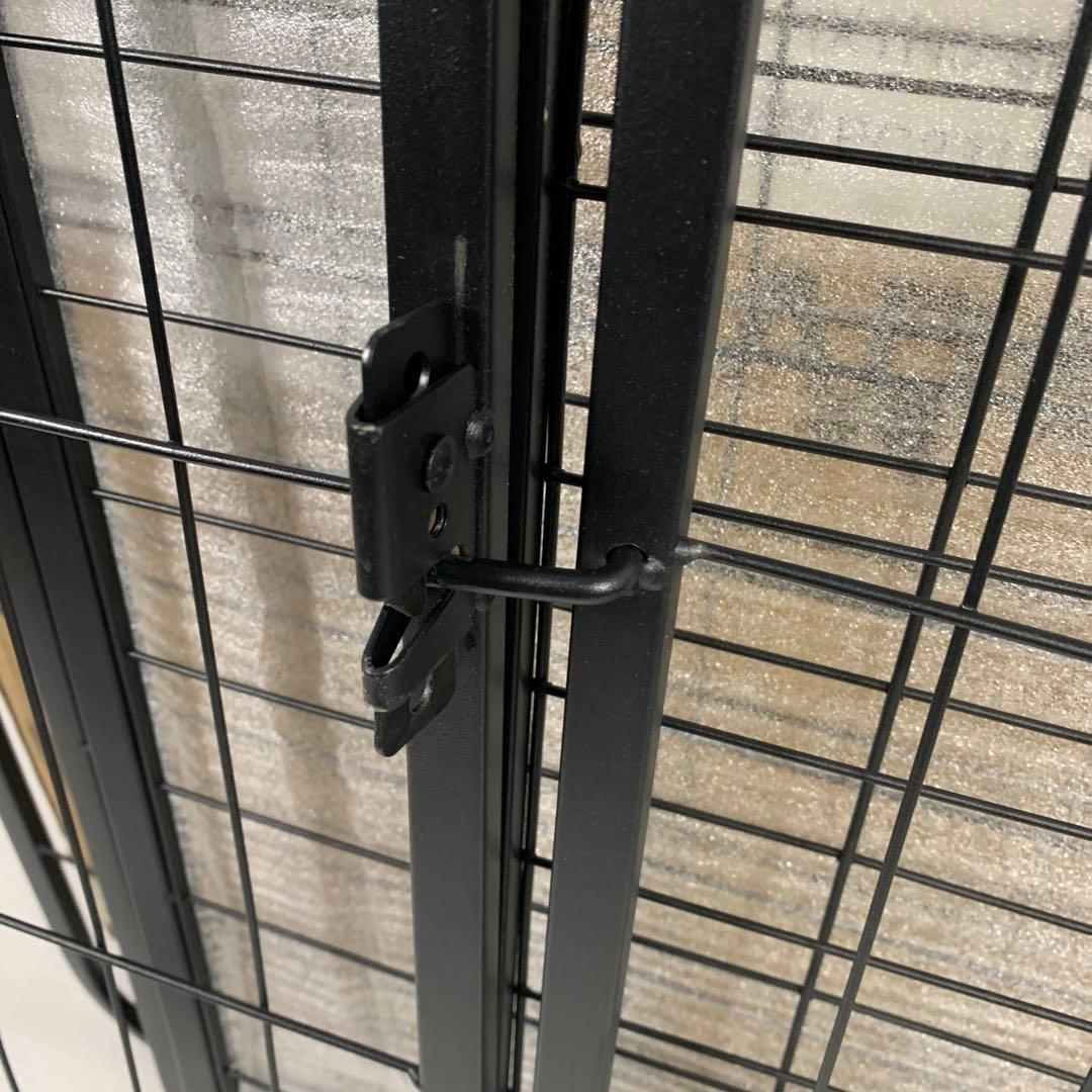 犬 サークル 折りたたみ 犬 室内 コンパクト (6枚, ブラック)