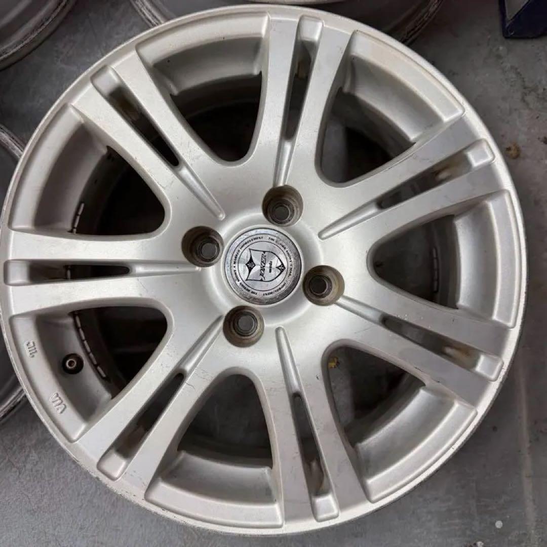 15インチアルミホイール15×6J 4穴 中古 ４本