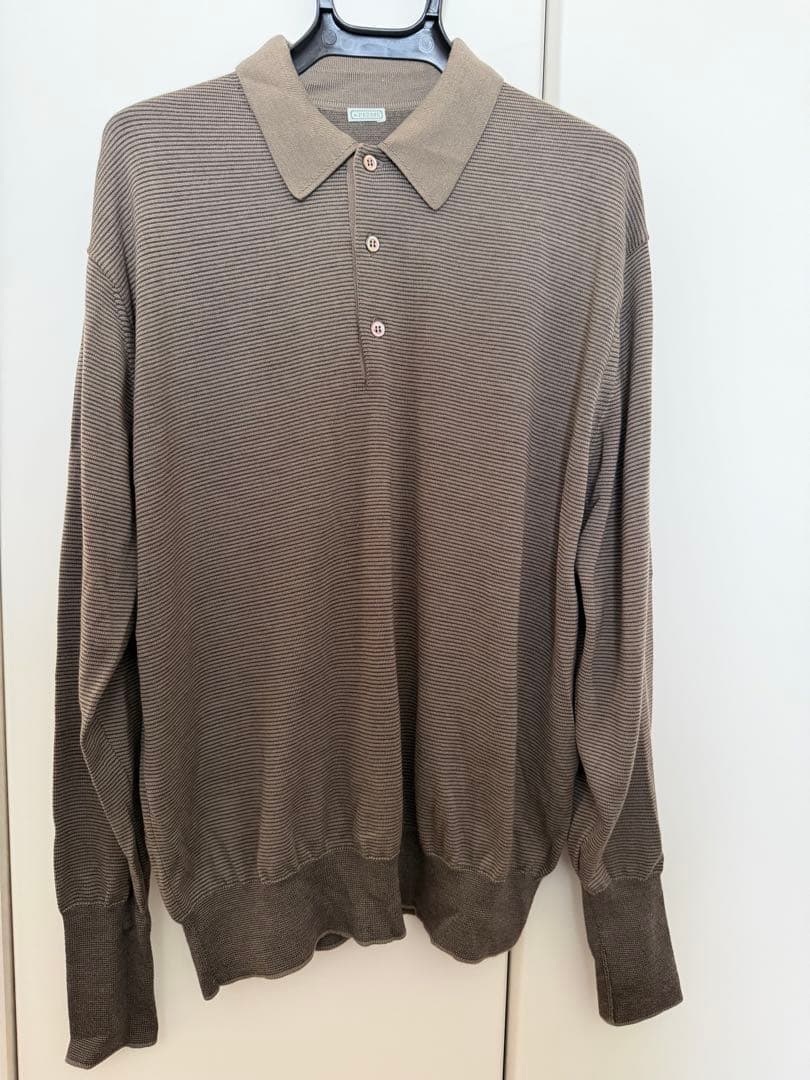 A.PRESSE ニットポロ L/S Knit Polo Shirts