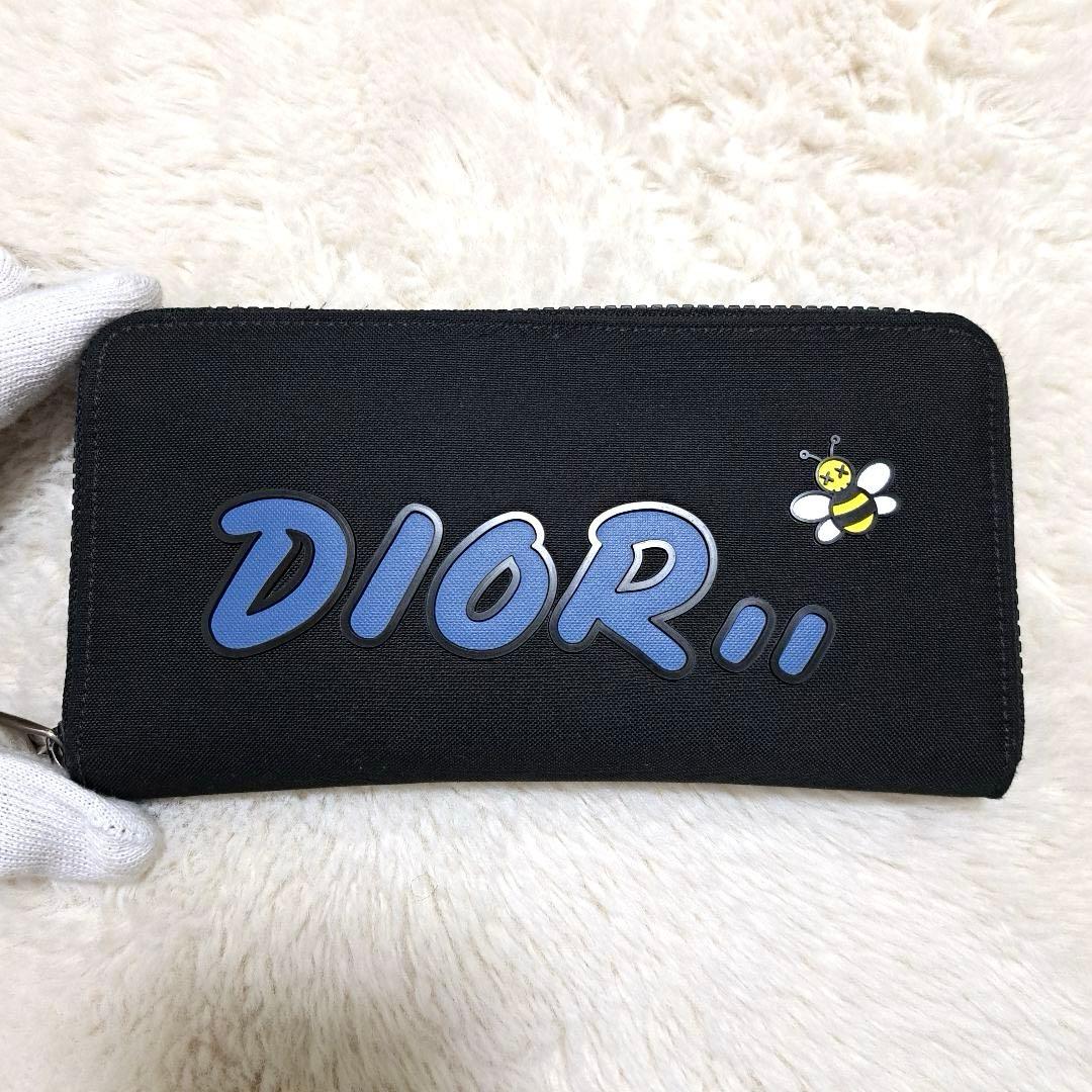 ✨極美品　激レア✨ディオール　長財布　ラウンドファスナー kaws 蜂