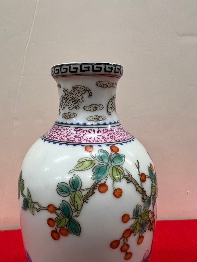 雍正年制 花瓶二個 送料込み￼