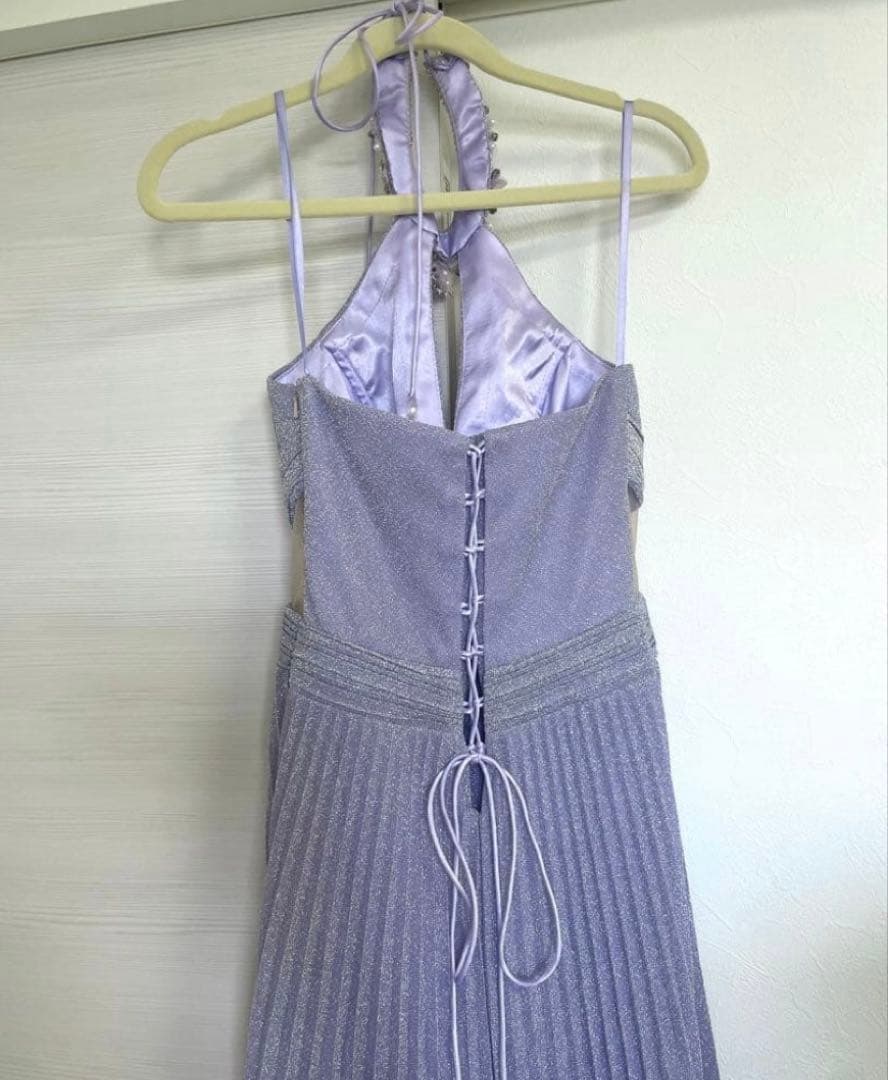 イルマIRMA ラメ ホルター ロングドレス Aライン