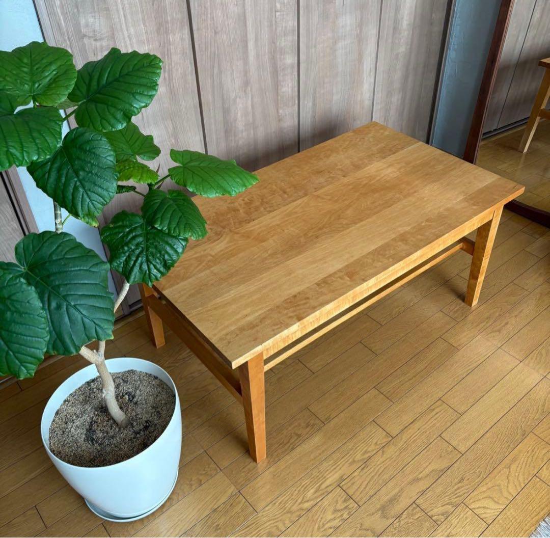 ふ*3様 北の住まい設計社　センターテーブル　ローテーブル　無垢　メイプル