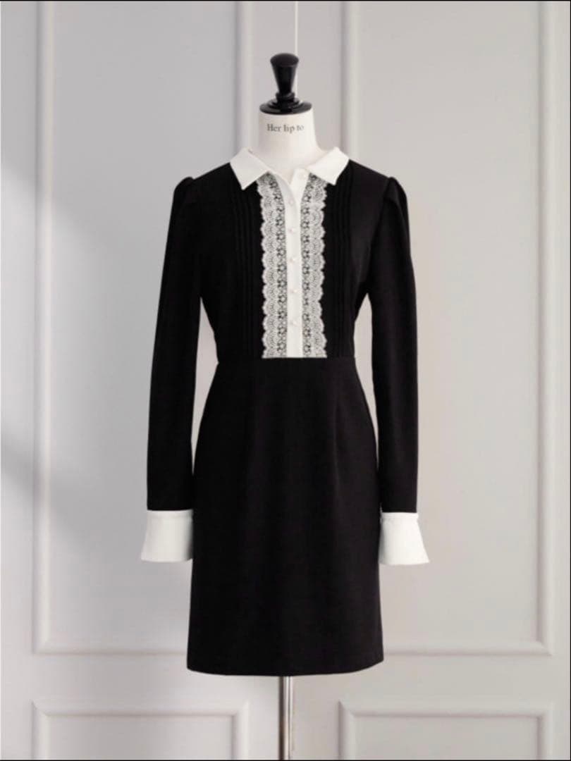 ワンピース Her lip to Odette Lace Mini Dress