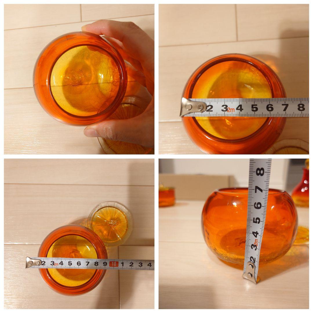 琉球ガラス　小物入れ・キャンディポット・水差し