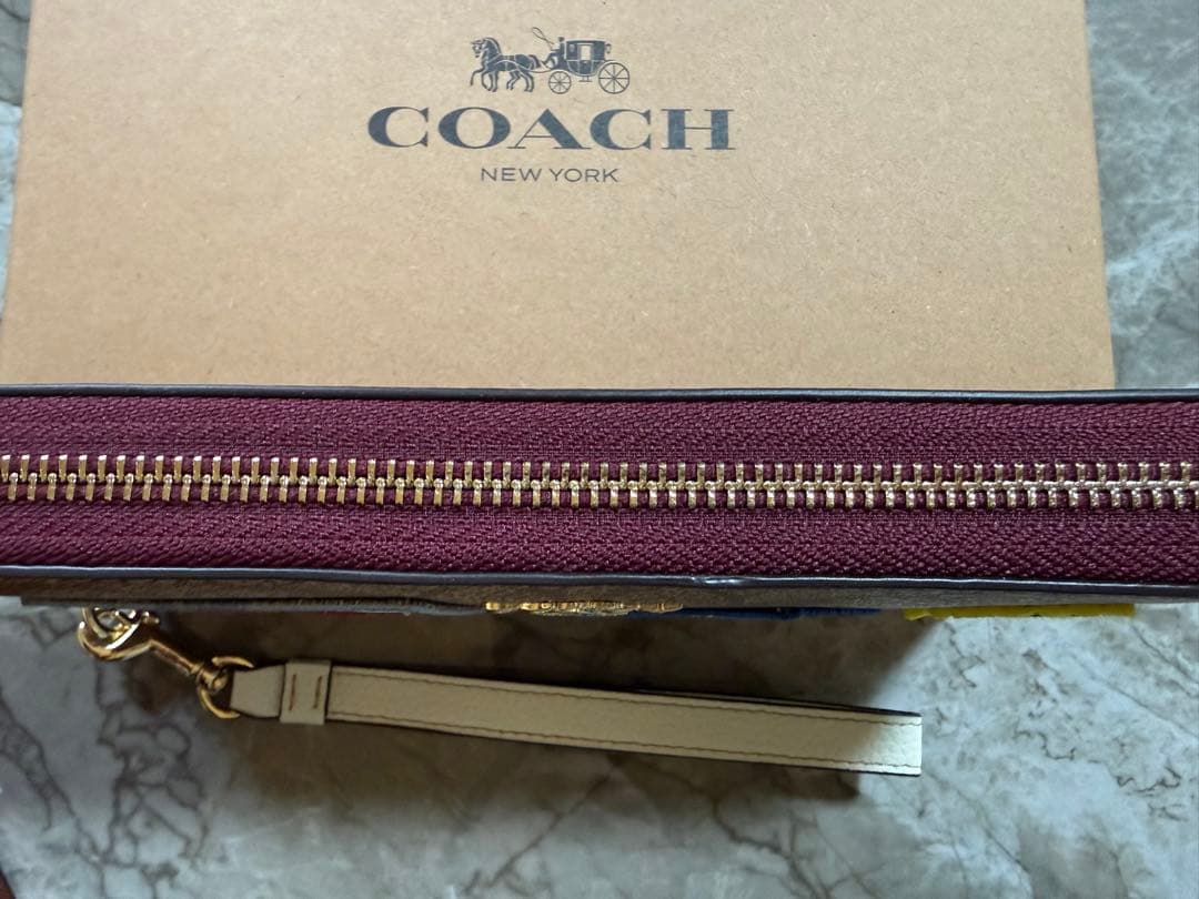 COACH スヌーピー パッチ 長財布