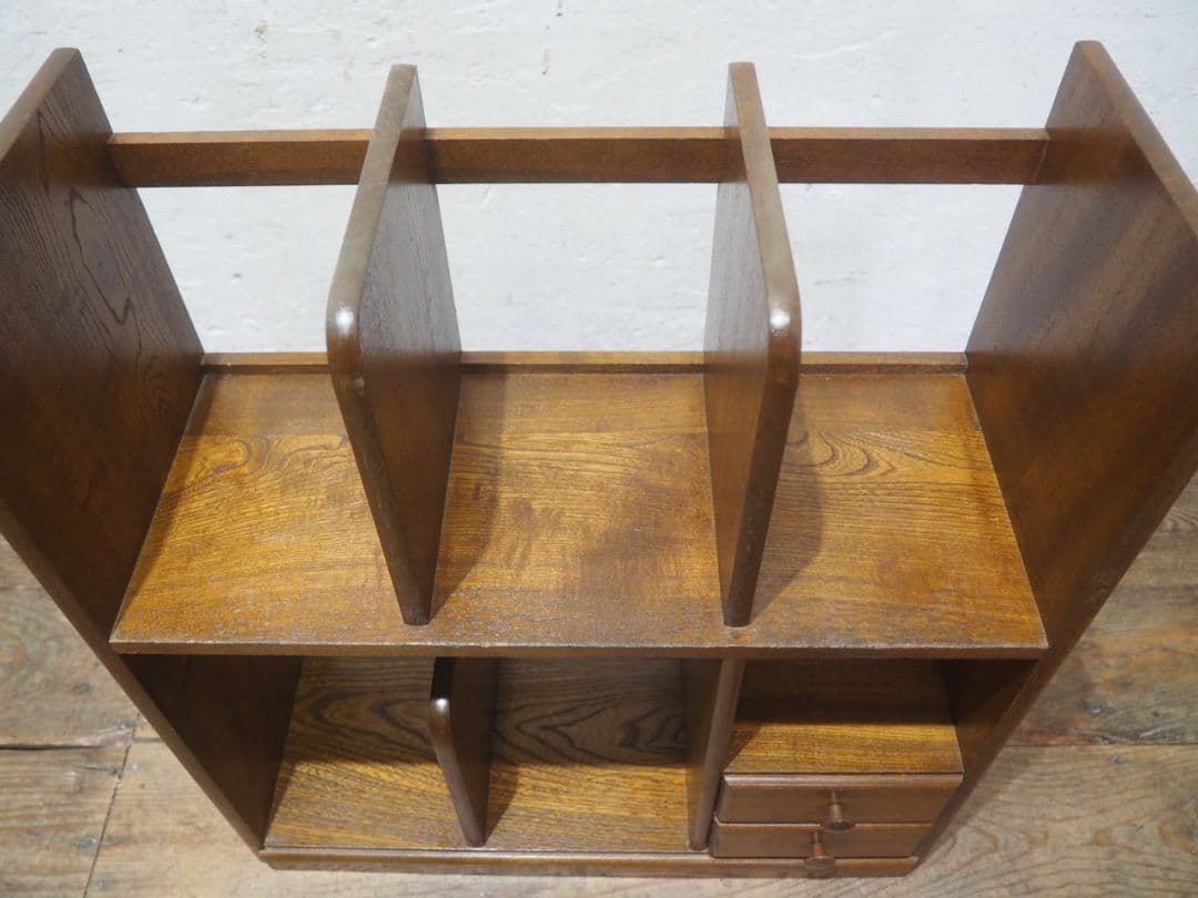 1106 レトロなブックラック　飾り棚　収納棚　本棚　本立て　小物入れ　ケース