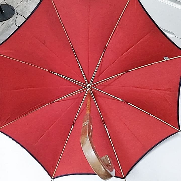 超美品　超希少　ルイフェロー　晴雨兼用　長傘　ネイビー　レッド　ロゴ