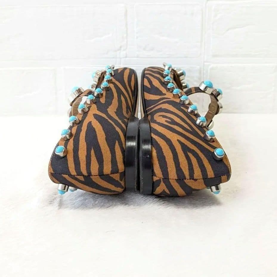 ✨希少✨セルジオロッシ ターゴイズ バレエシューズ フラットシューズ