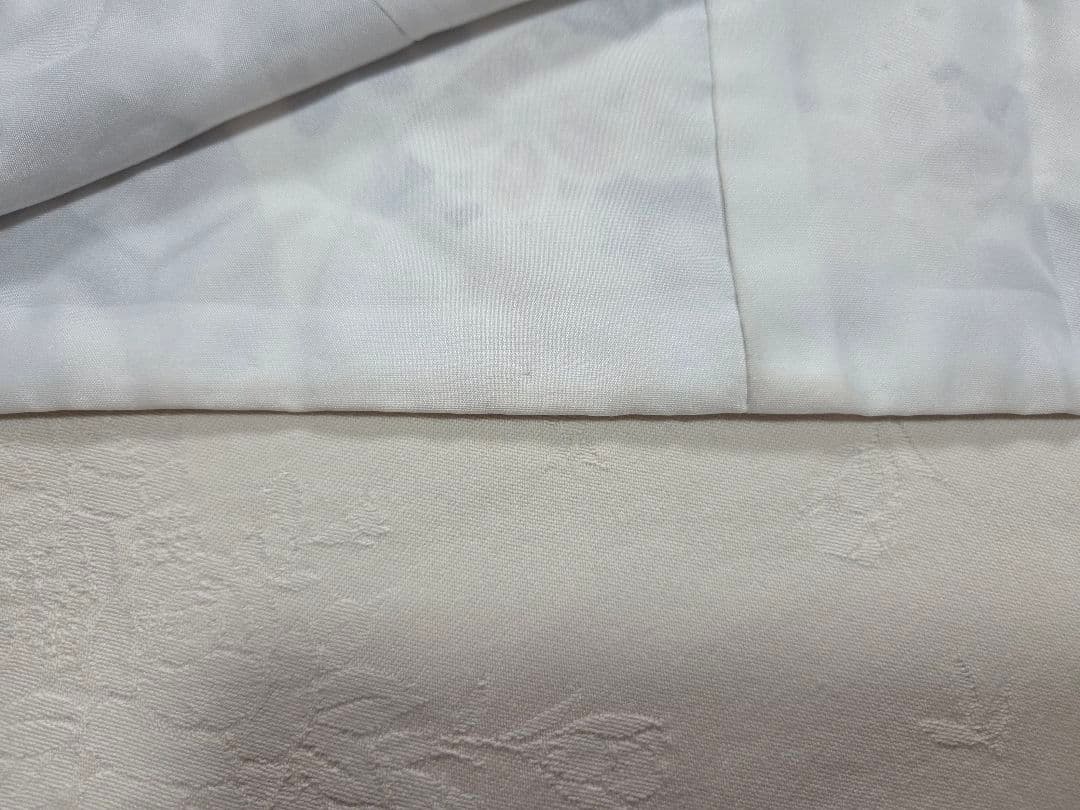 【値下げ中】utatane 七五三 被布コートセット ベージュ金彩×ミント七宝