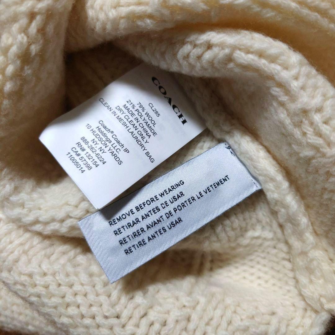 美品！ COACH シグネチャー ニット ポンチョ コーチ