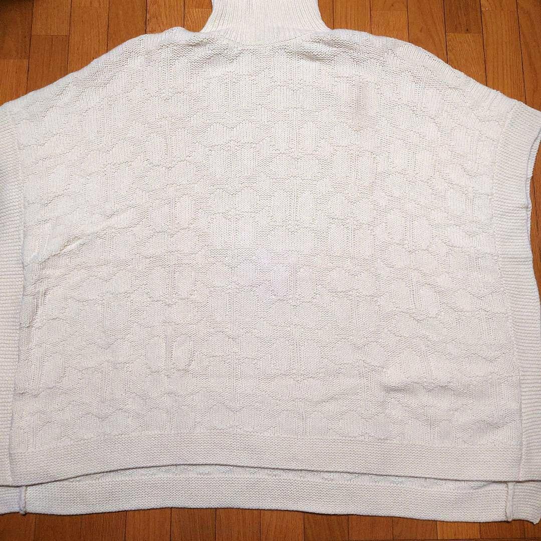 美品！ COACH シグネチャー ニット ポンチョ コーチ