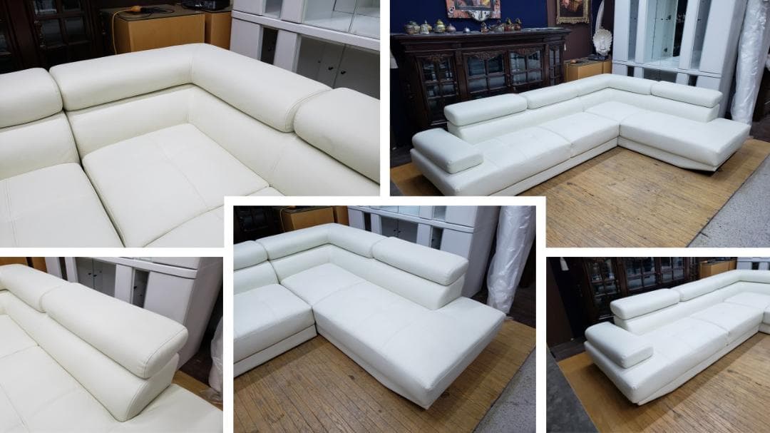 H6　美品　合皮　コーナーソファセット