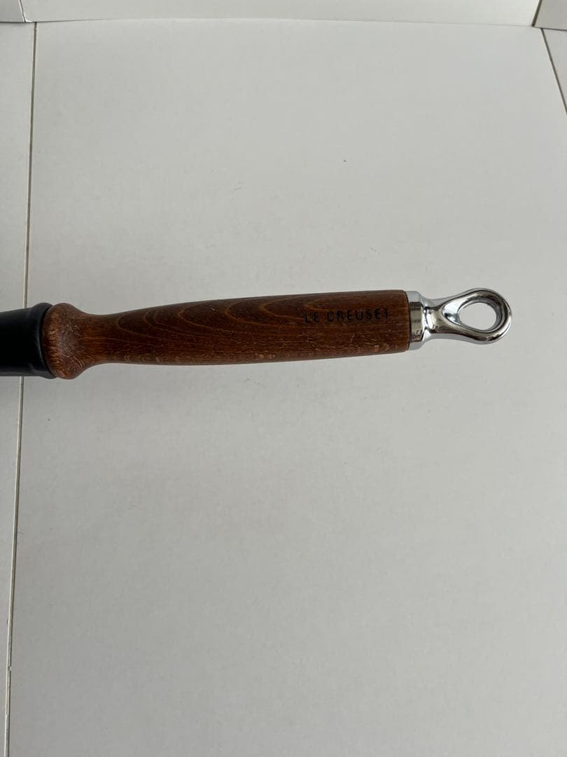 廃盤　ルクルーゼ　フライパン　ウッドハンドル　25cm マットブラック