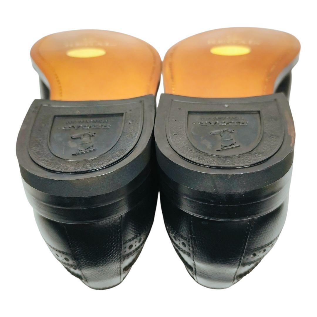 REGAL リーガル レースアップシューズ ウィングチップ シボ革 ブラック