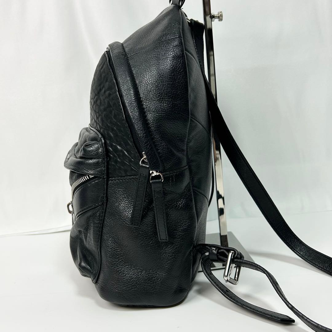 美品✨ DIESEL リュック オールレザー ブラック
