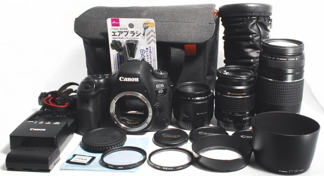 Canon EOS 6D mark II✨トリプルレンズ　一眼レフ　スマホ転送