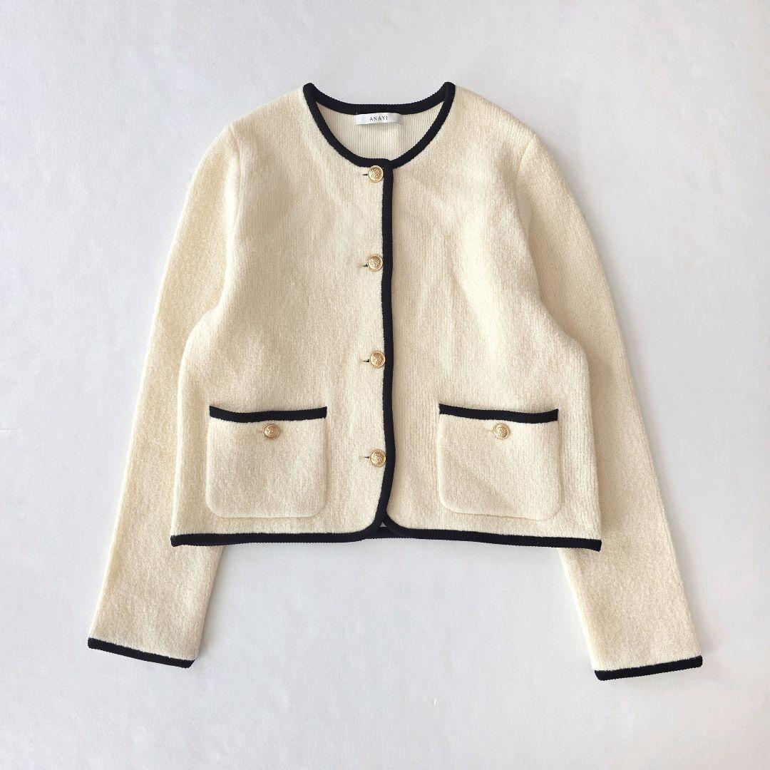 マナちゃん アナイ 24AW カーディガン ジャケット 金ボタン