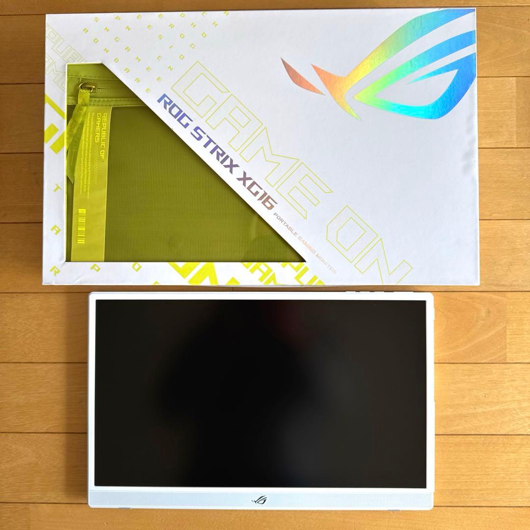 ASUS ゲーミングモバイルモニター ROG Strix XG16AHPE-W