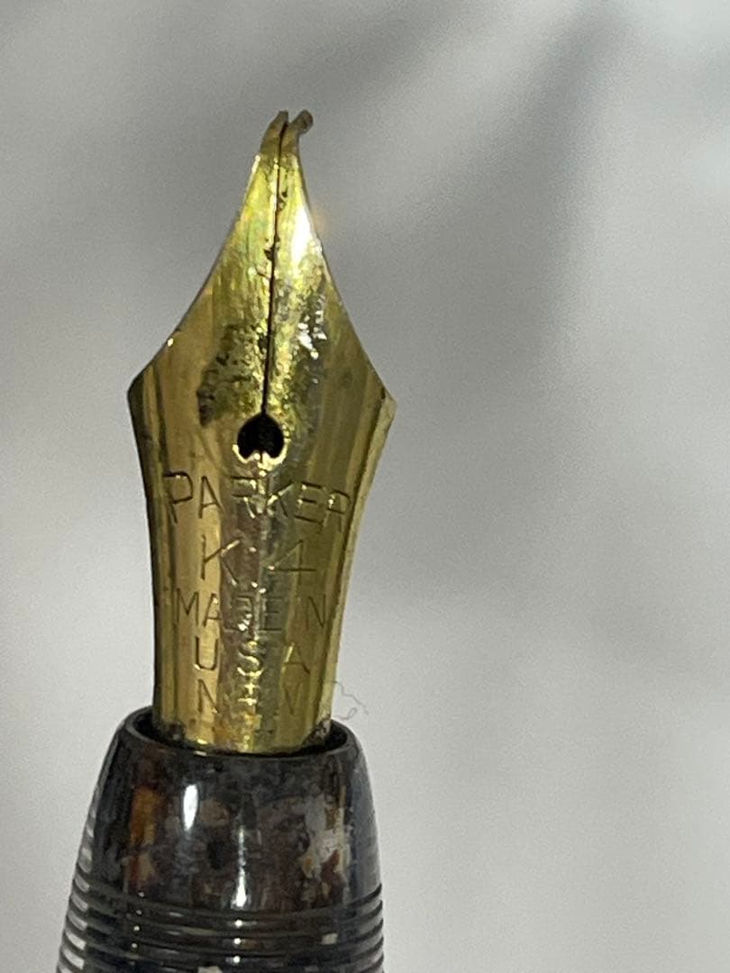 USA製PARKER パーカー 万年筆 K14金　ゴールドペン先 現状品