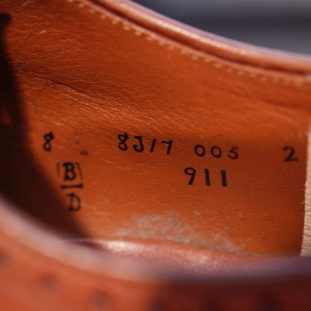 ⭐︎格安出品⭐︎ Alden 911 キャップトゥセミブローグ US8D