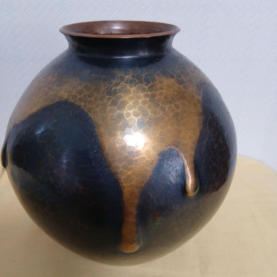 玉川堂 鎚起銅器花瓶