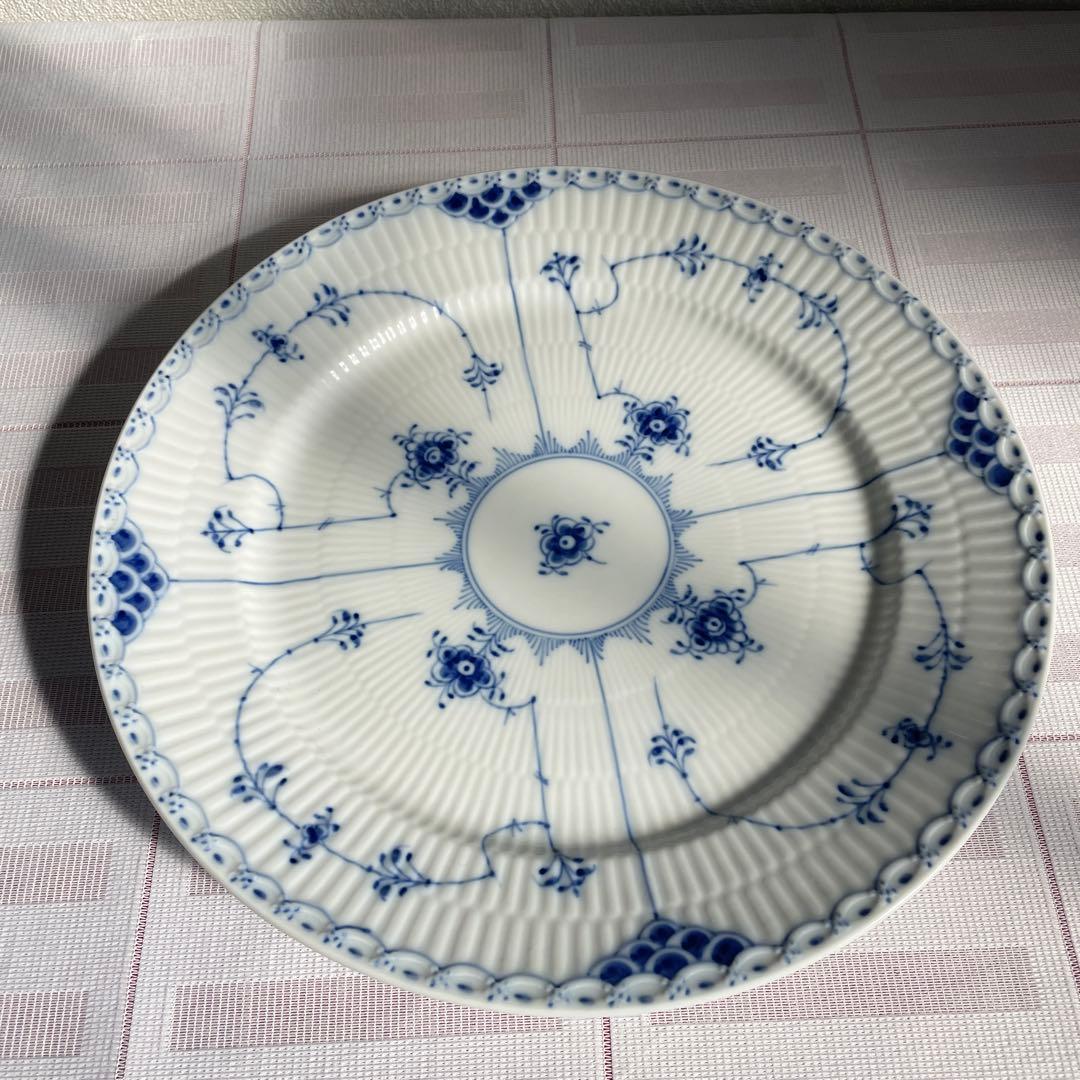 ロイヤルコペンハーゲン ブルーフルーテッド 皿 デンマーク 27cm