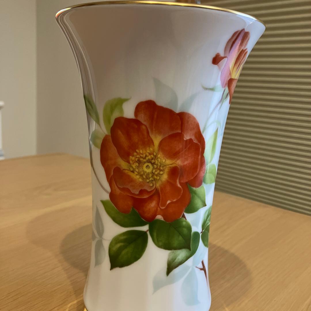 《新品》　大倉陶園　プリンセスミチコ　バラ　薔薇　花瓶　希少　レア